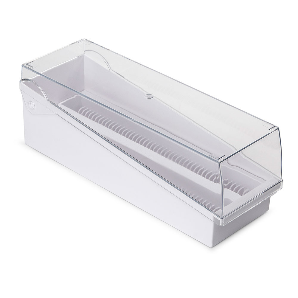 Slide Storage Box with Hinged Lid and Removable Draining Tray, 100 ...
