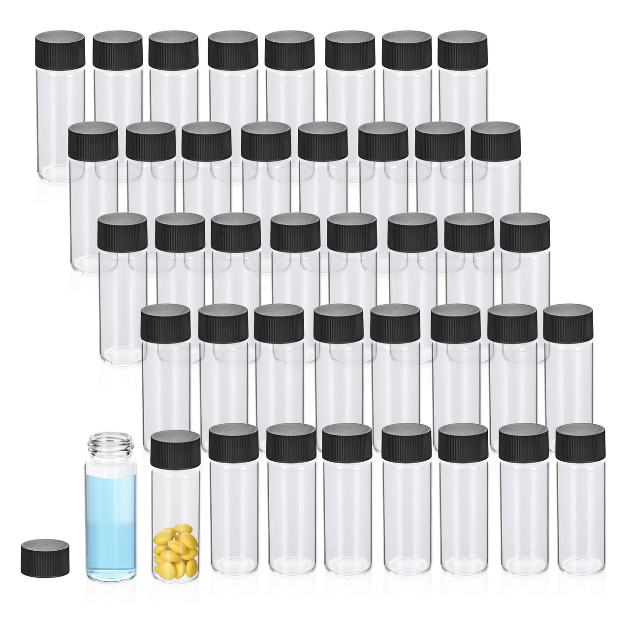 Premium Photo  Glass containers colored bottles for liquids and