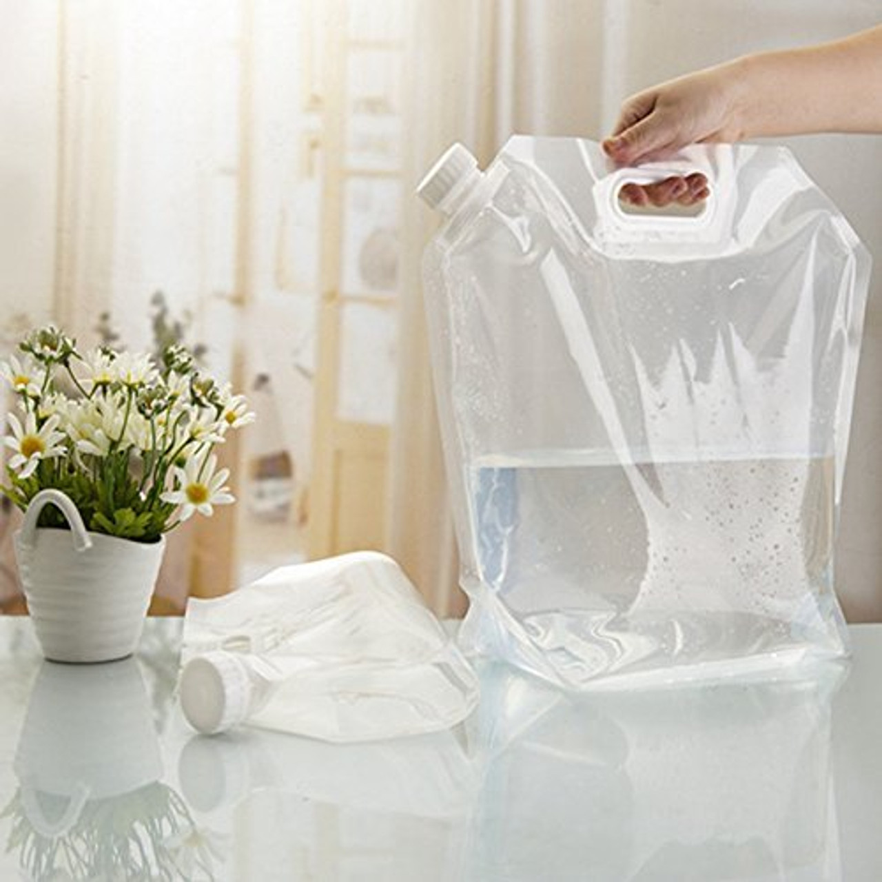 5l Premium Collapsible Water Container Bag Food Grade Clear
