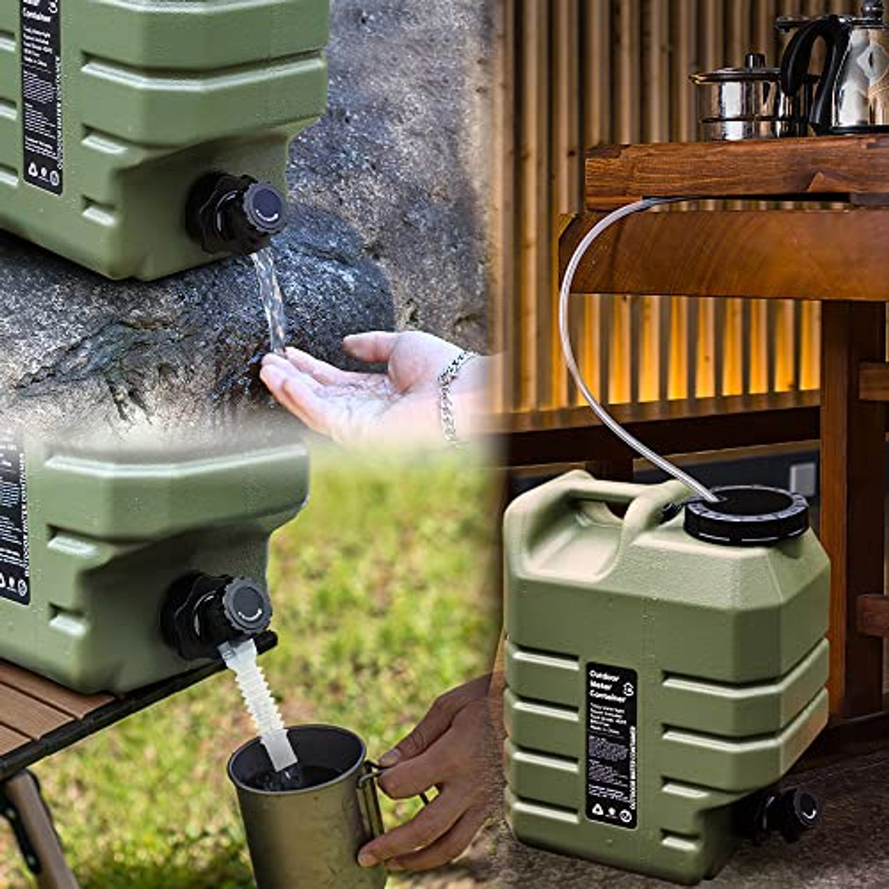 12L Camping Water Tank No Leakage Water Storage Container BPA Free Large  Capacity Outdoor Hiking Accessories - AliExpress