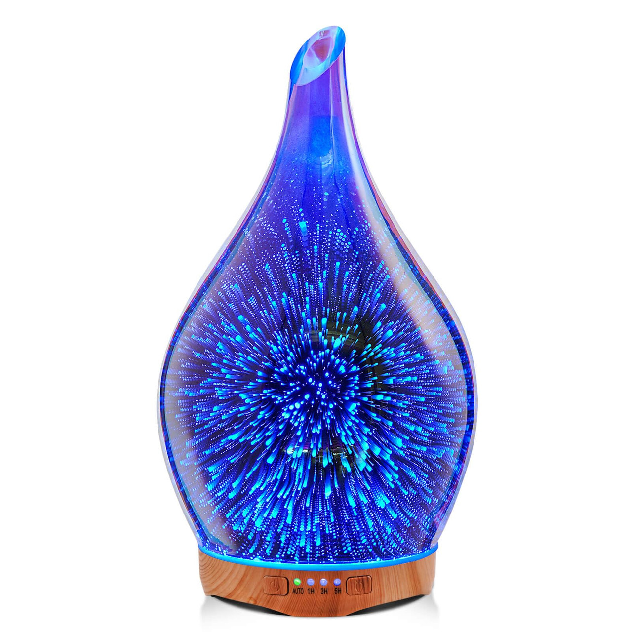 Porseme 280ml Essential Oil Diffuser, 3D Glass Aromatherapy Diffusor