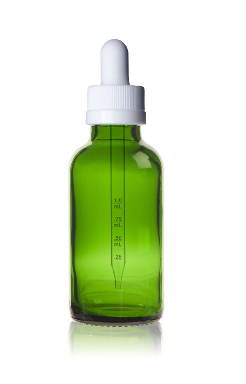 Download 0 99 Ea Pk 45 1 2 Oz 15ml Green Glass Bottle W Black Calibrated Glass Dropper