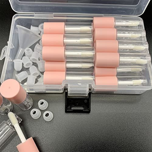 LTKJ 25 Leere Lipgloss Tuben – 1,2 Ml, Roségold, Mit Pipetten, Für DIY-Make-up