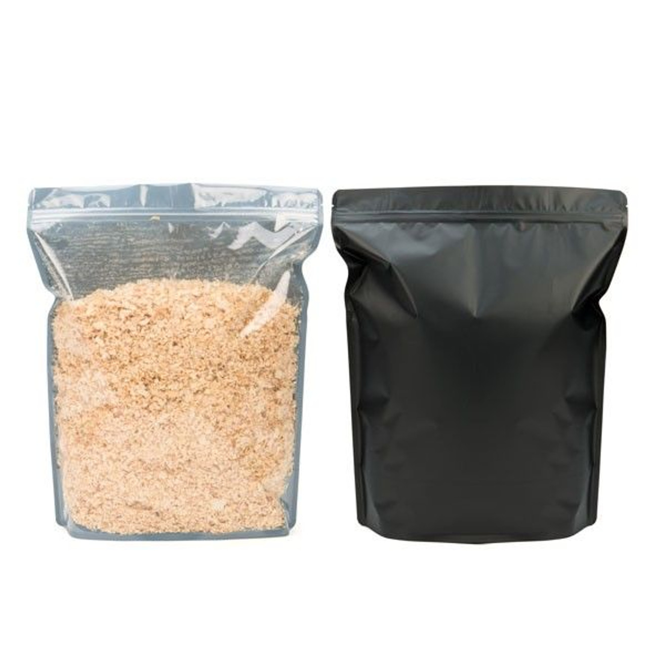 One Pound Barrier Bags Stand Up Zipper Pouches - Clear Black bag