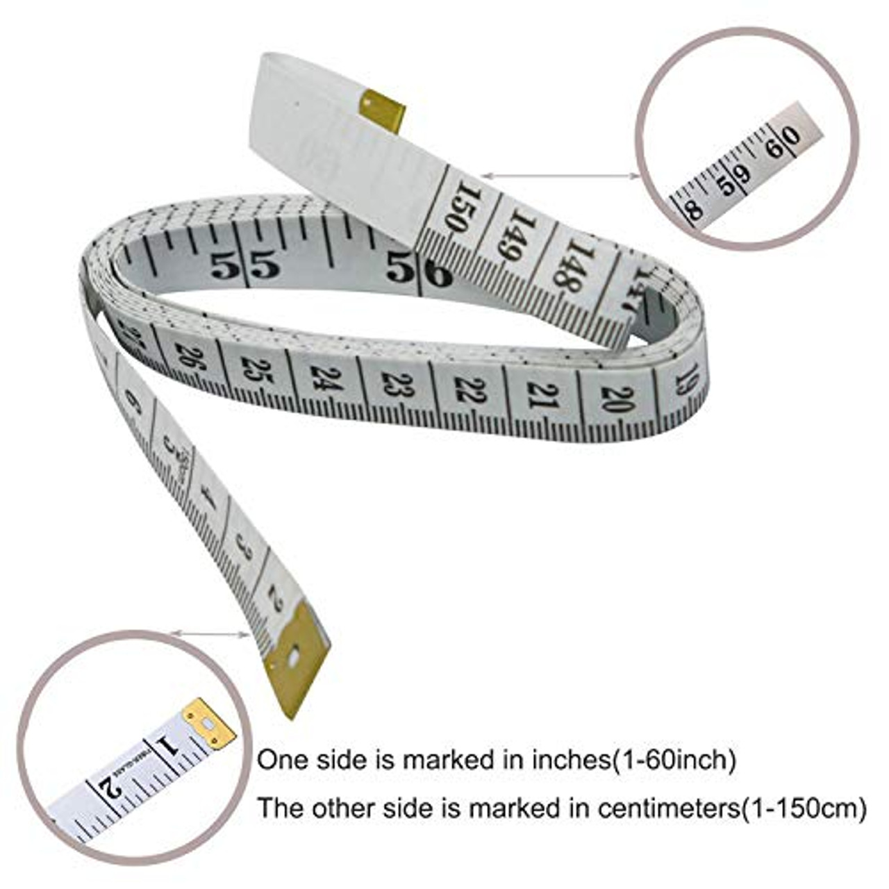 Tape Measuring Measure Body Ruler Retractable Waist Soft Cloth Tailors  Sewing Handy Portable Fitness Tailor Flexible