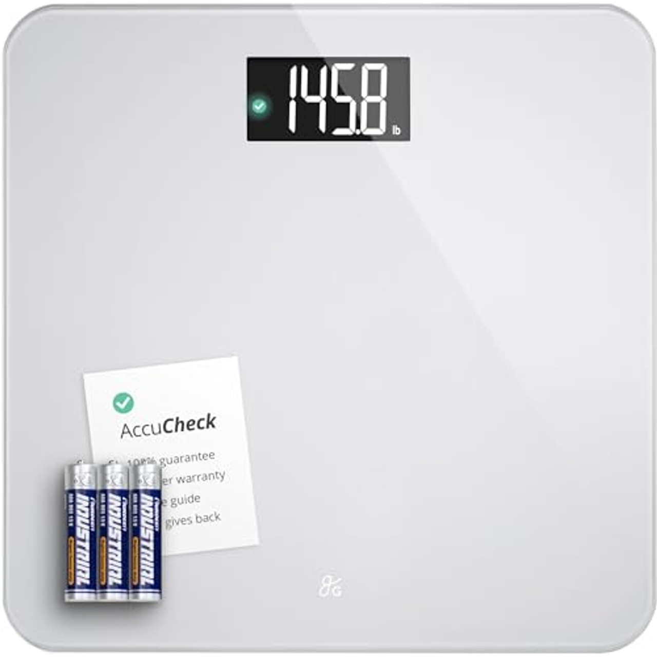 Greater Goods Digital AccuCheck Bathroom Scale for Body Weight, Designed in  St Louis, Ash Grey