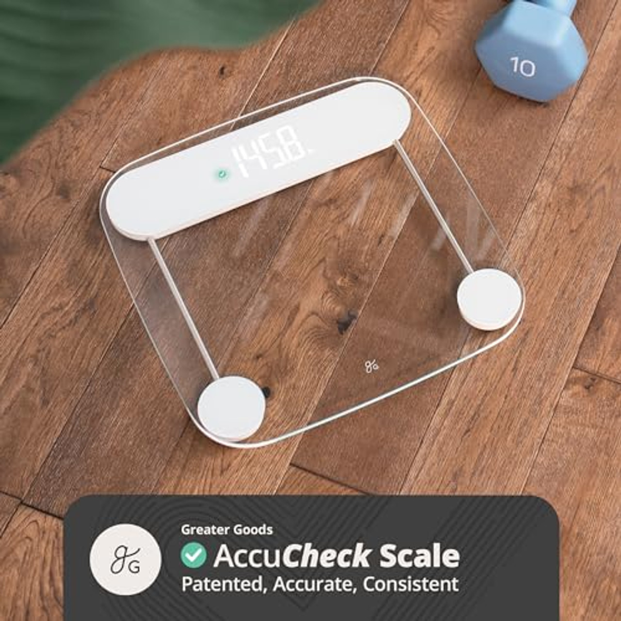 Greater Goods Smart Scale, BT Connected Body Weight Bathroom Scale, BMI,  Body Fat, Muscle Mass, Water Weight, FSA HSA Approved