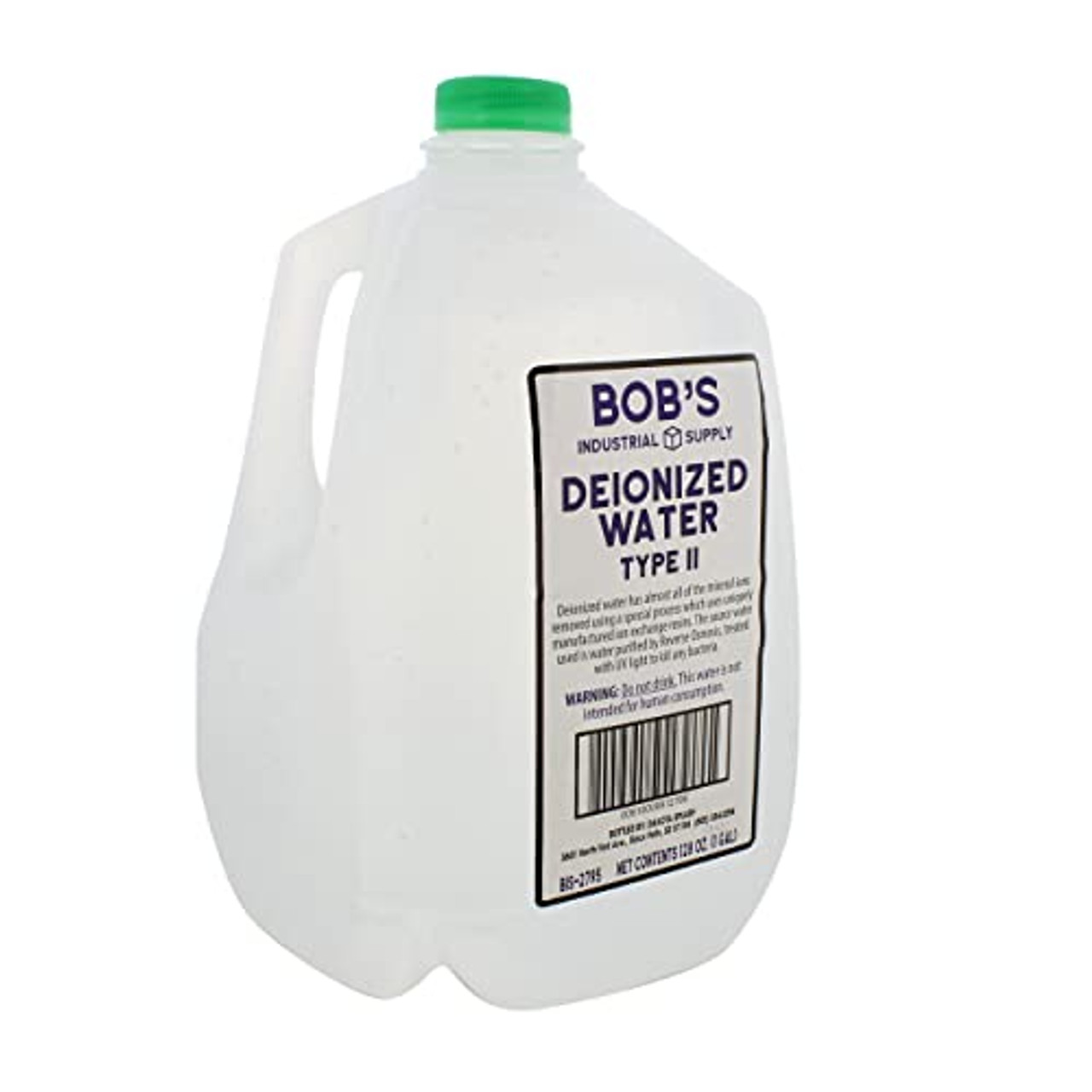 BISupply Deionized Water Gallon Type 2 Deionized Water Jug - 1Gal Type II  Demineralized Sterile Distilled Water