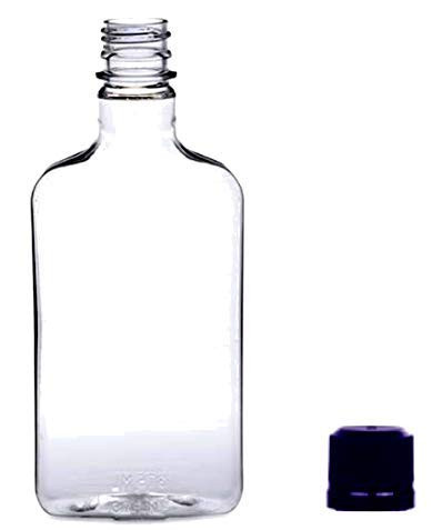 Pellah 375 ml (12.7 oz.) Plastic Flask PET Clear Bottle For
