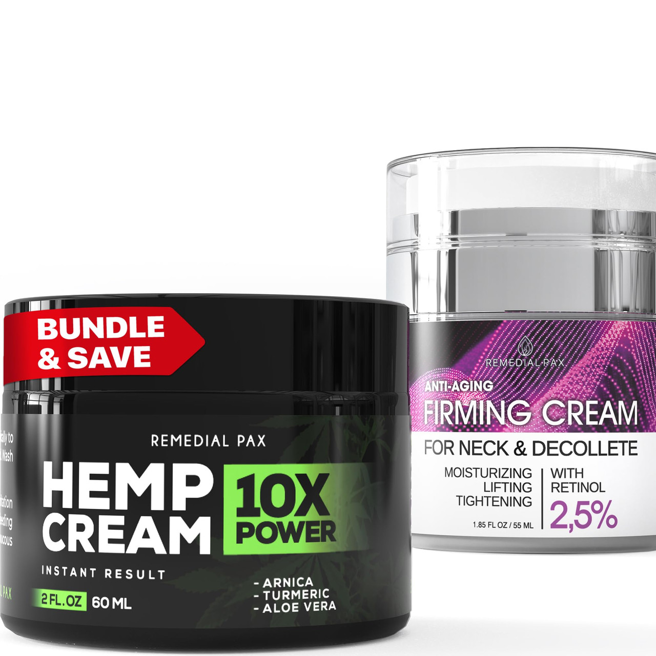 REMEDIAL PAX Instant Hеmp Cream for Face with Neck Firming Cream