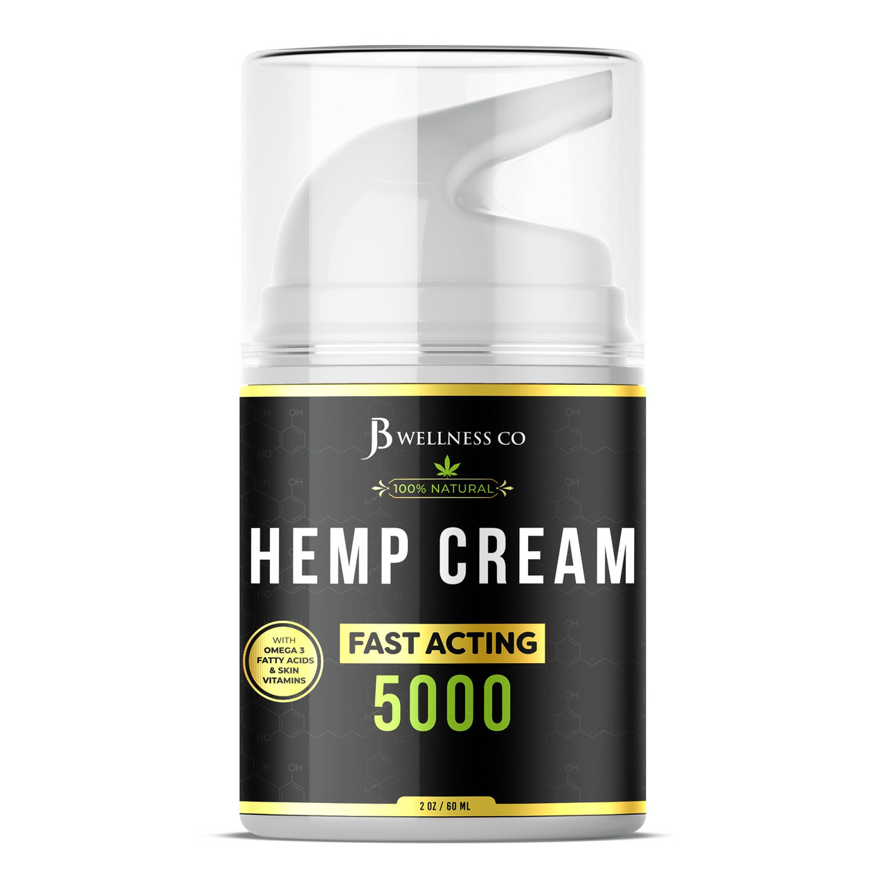 Hemp Cream -4oz- Neem, MSM, Turmeric, Emu Oil, Menthol, Aloe - 2 Pack
