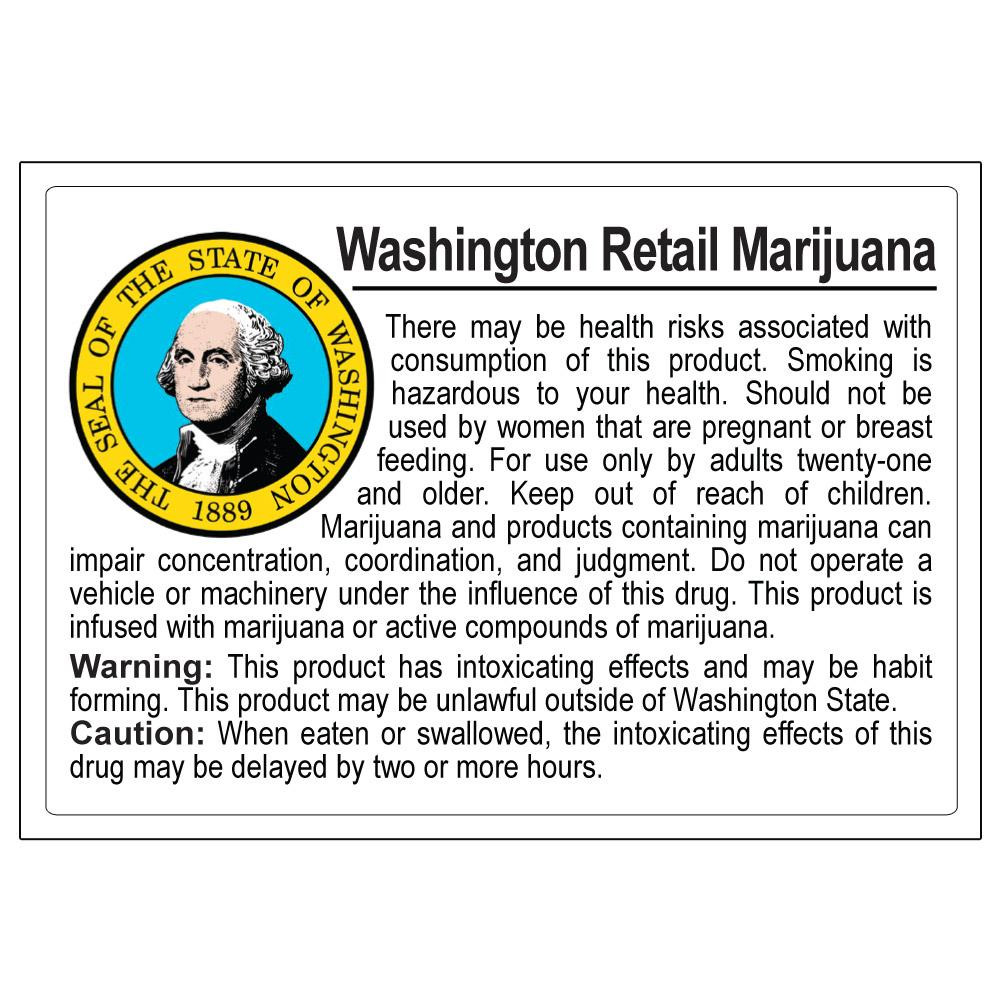 Label Wa Washington Compliant Labels - Retail - Pack of 3