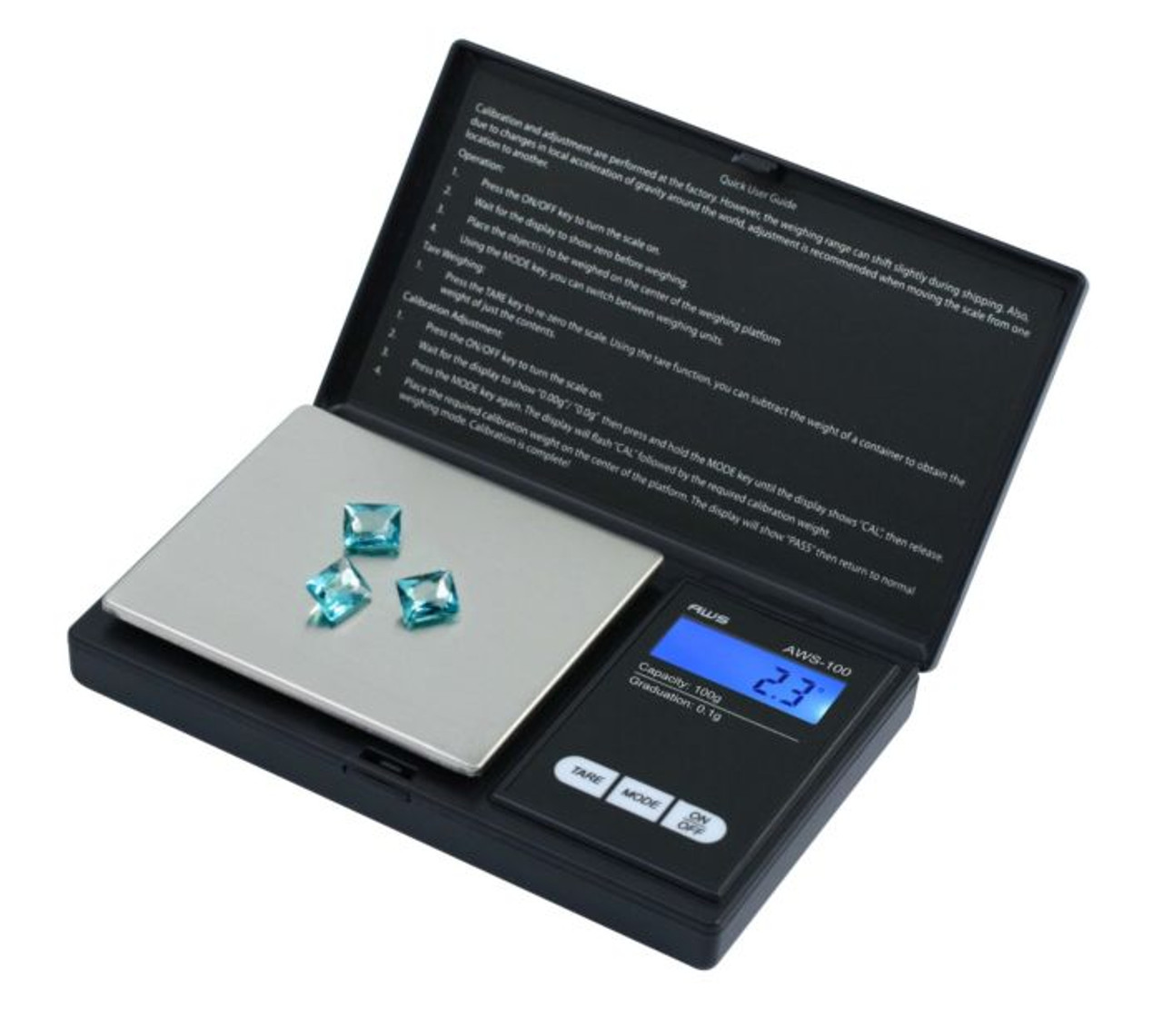Weigh Gram Scale Digital Pocket Scale, 100g by 0.01g, Digital Grams Scale,  Food Scale, Jewelry Scale Black, Kitchen Scale (TOP-100) 