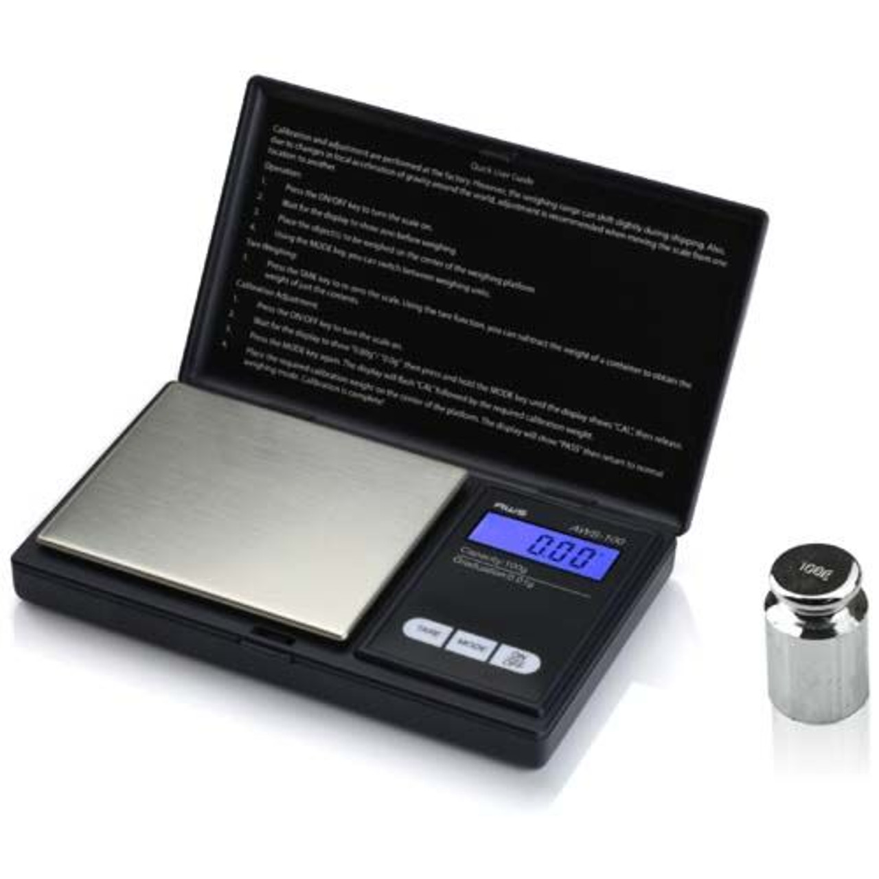 American Weigh Scales CD Mini Series Compact Stainless Steel Digital  Portable Pocket Weight Scale 500G X 0.1G - Great For Kitchen