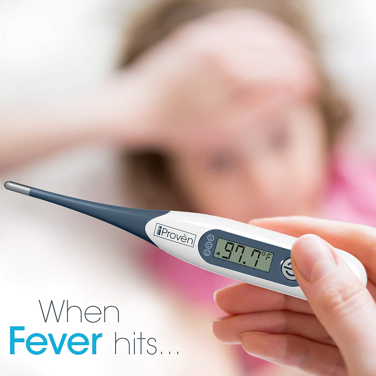 Digital Fever Thermometer for Adults and Kids, Professional Fast Reading  Waterproof Digital Oral Thermometer 