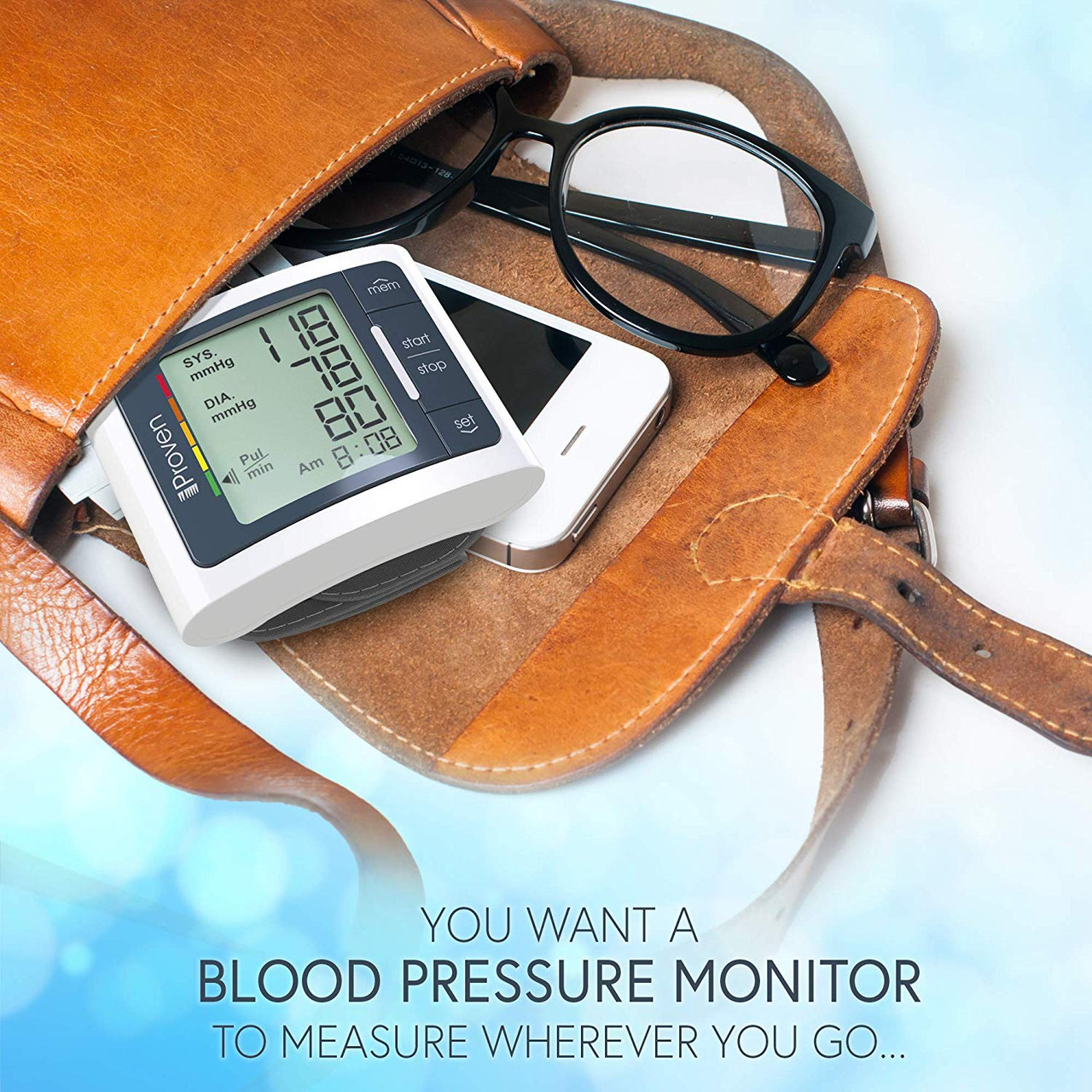 iProvèn Wrist Blood Pressure Monitor Watch - Digital Home Blood Pressure  Meter - Manual Blood Pressure Cuff - Clinically Accurate & Fast Reading -  BPM-337 by iProvèn, Grey