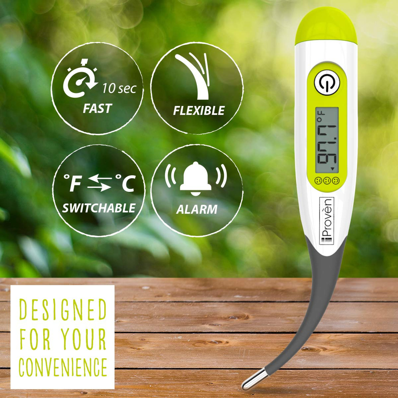 Baby Rectal Thermometer with Fever Indicator - Easy@Home Perfect Newborn  and Infant Digital Thermometer with LCD Display Reading Body  Temperature-Kid