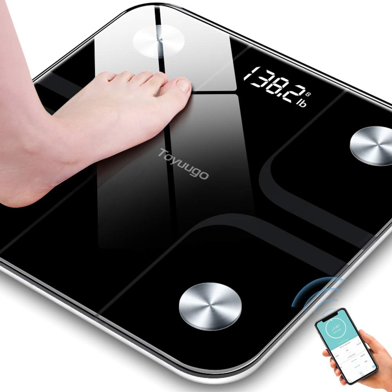 Toyuugo Bluetooth Body Fat Bathroom Scale,Scales Digital Weight