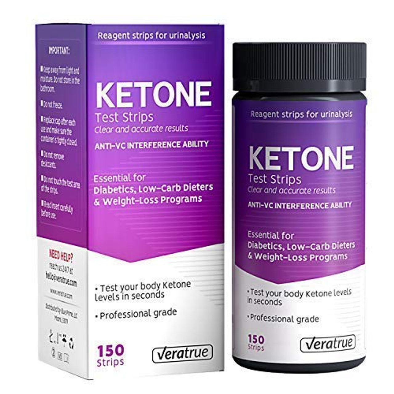 Perfect Keto Ketone Testing Strips: Test Ketosis Levels on Low Carb  Ketogenic Diet, 100 Urinalysis Tester