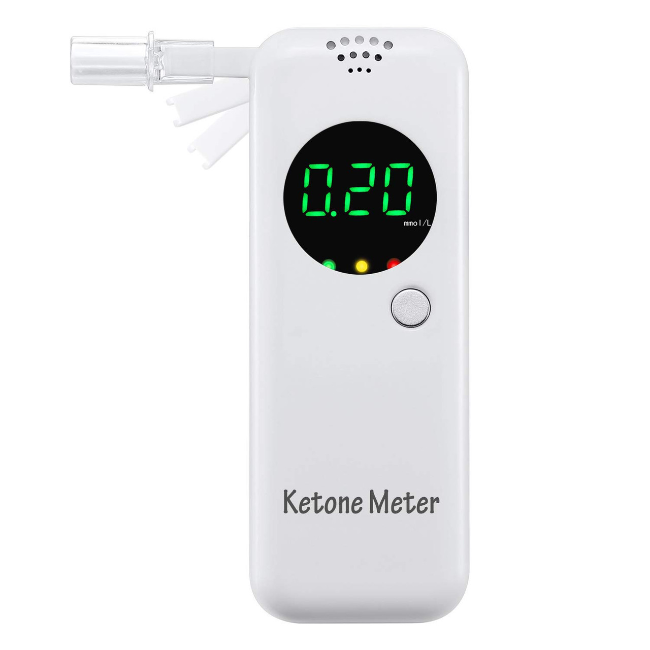 Ketone Meter, Ketone Breath Analyzer 1-Button Operation for Ketone Testing  with 10 Mouthpieces