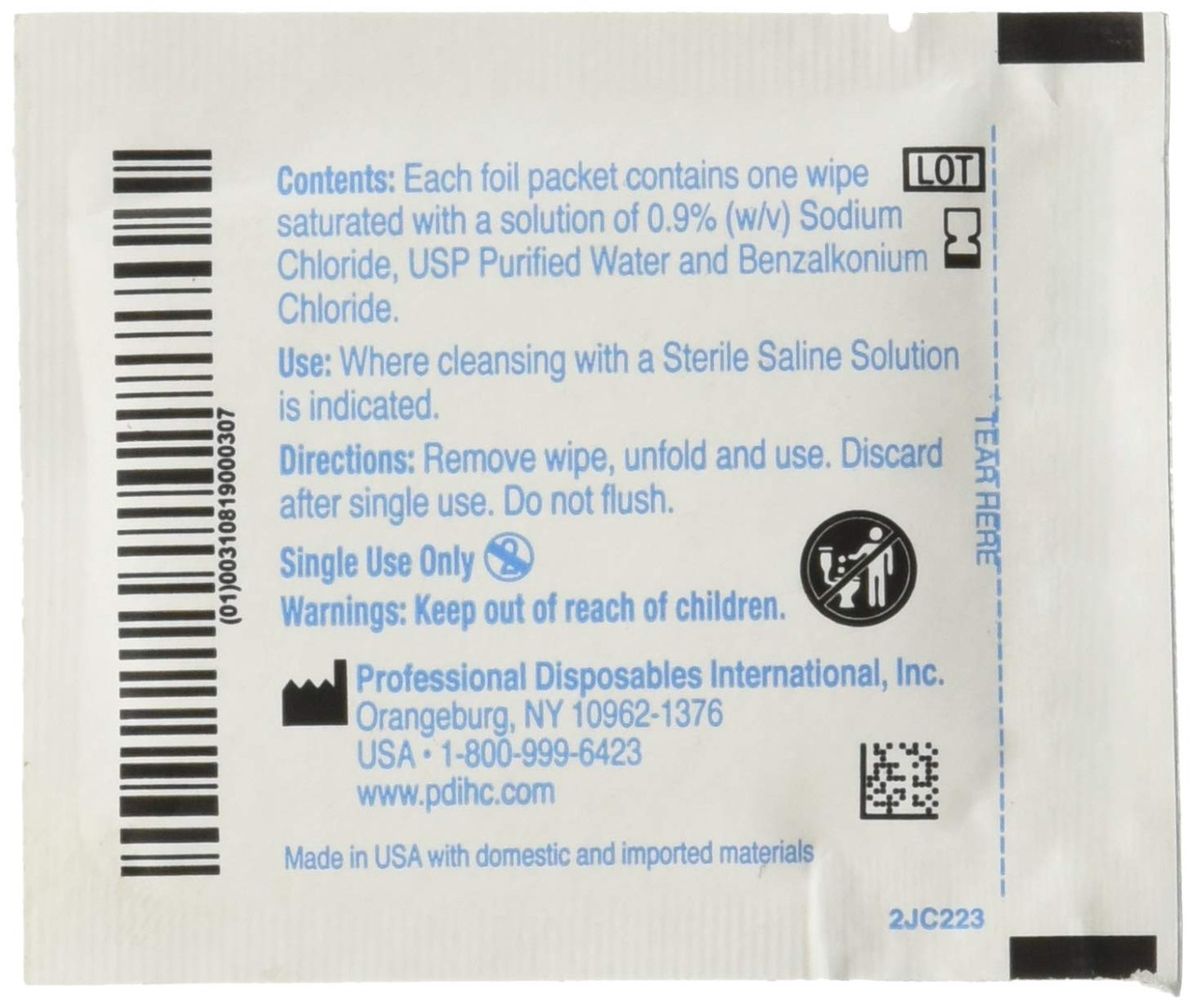 Hygea C22370 Sterile Saline Wipe 6 X 4 24 Bx