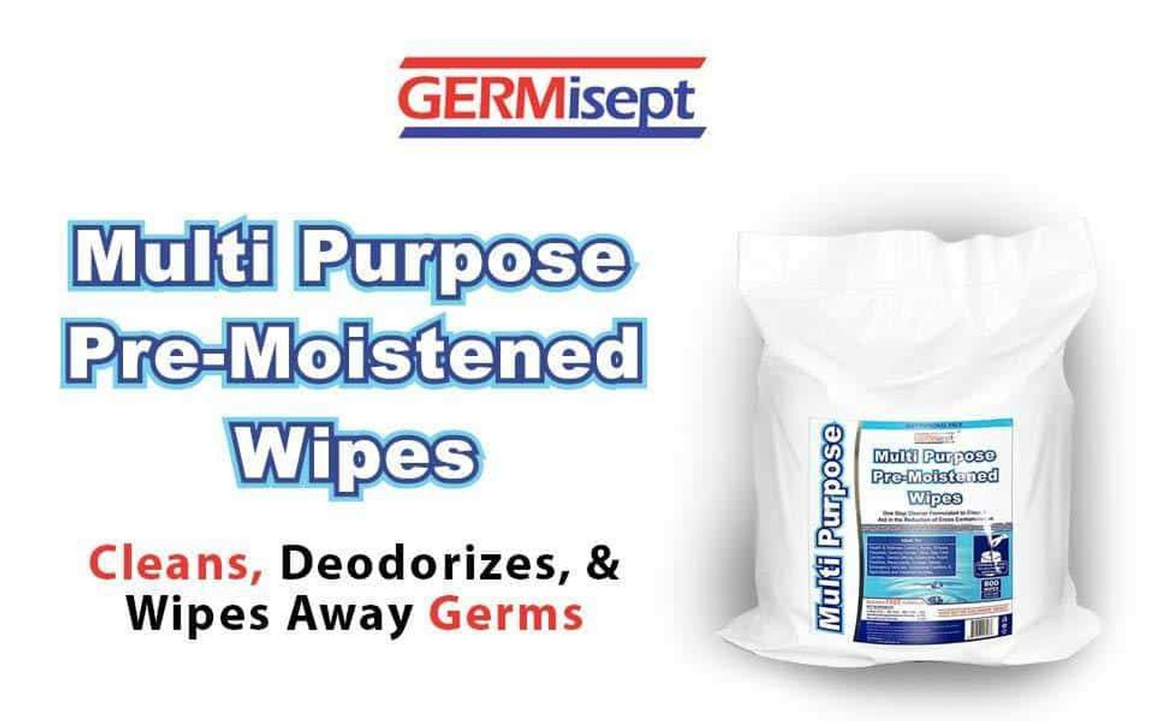 Wholesale GERMISEPT Multipurpose Alcohol Cleaning Wipes, 50 Count