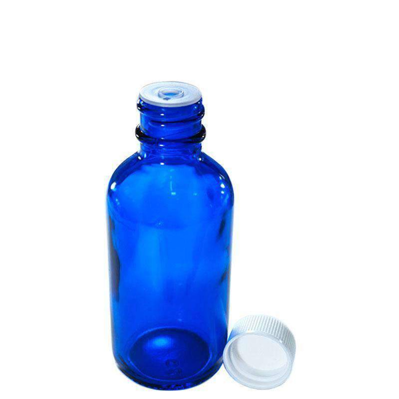 2 oz. Clear Boston Round Glass Bottle, 20mm 20-400