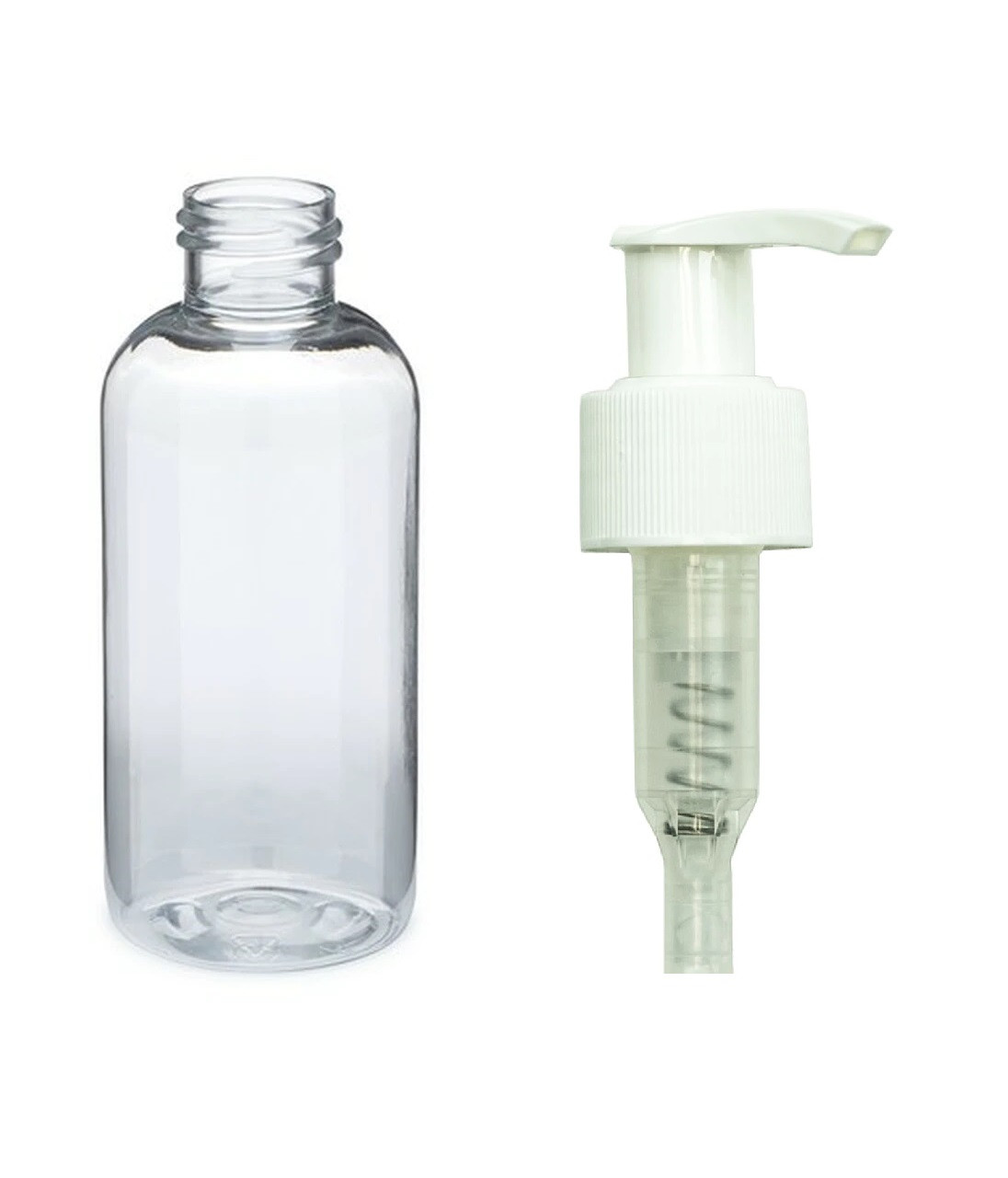 10 oz Clear PET Packer Bottles (White Screw Tops)