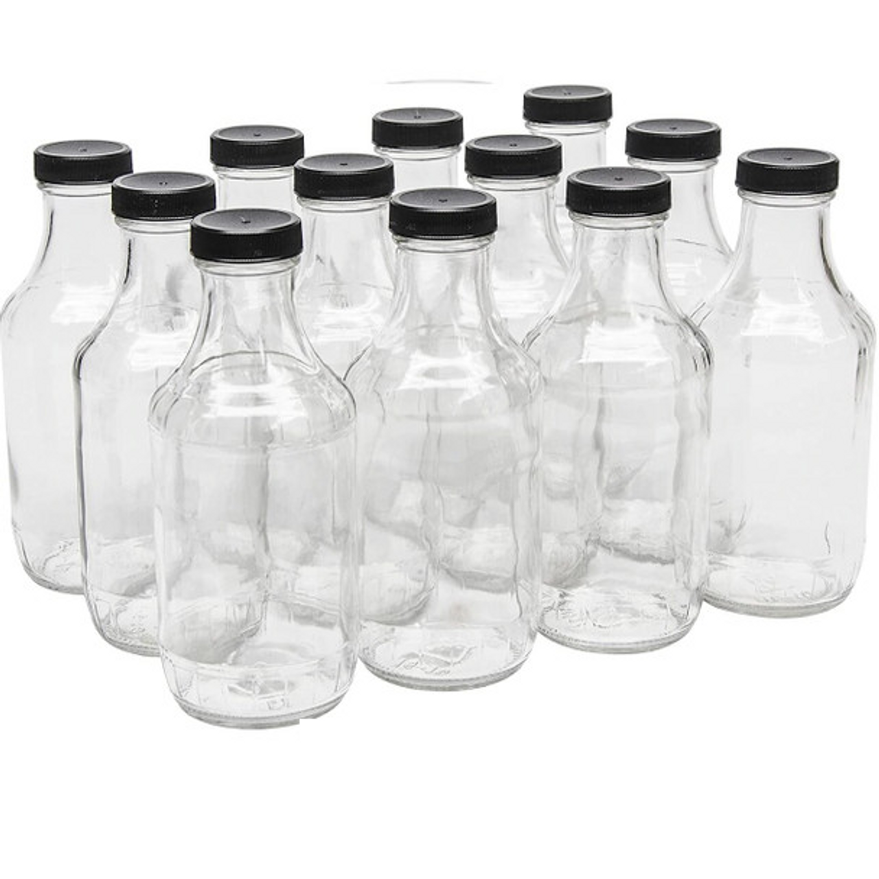 Clear Condiment Jar w/Cover