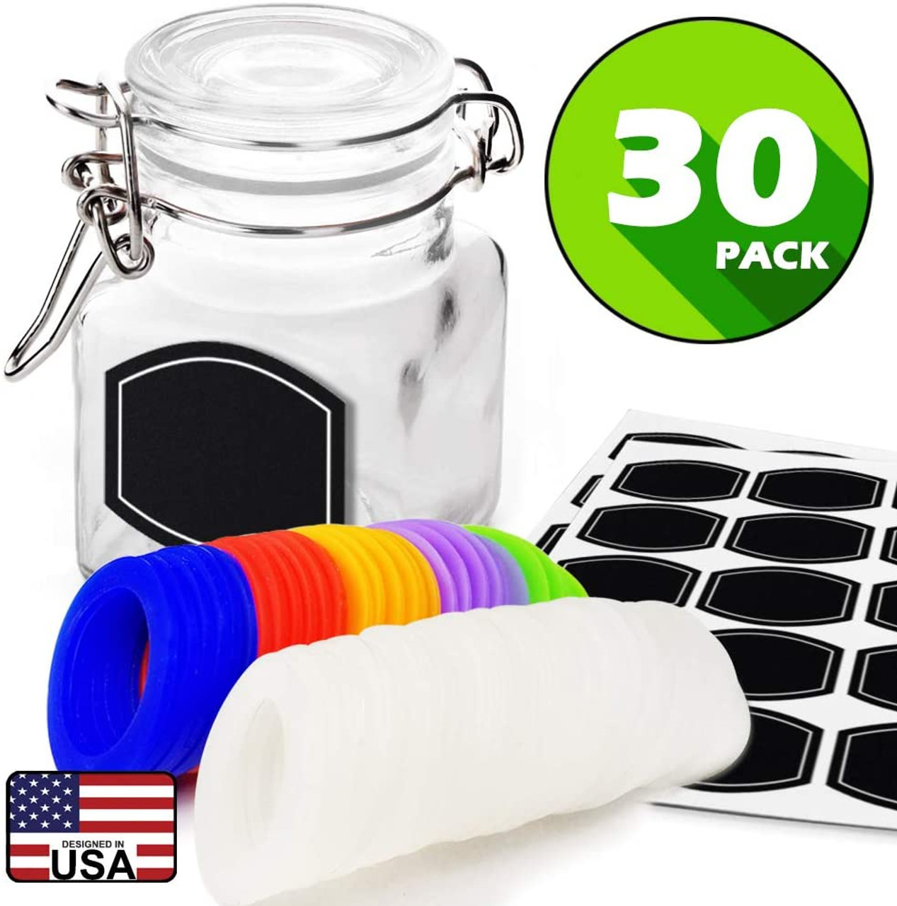 Pop 30 Plastic Mini Round Bottle Storage Box Transparent Makeup Container Jar