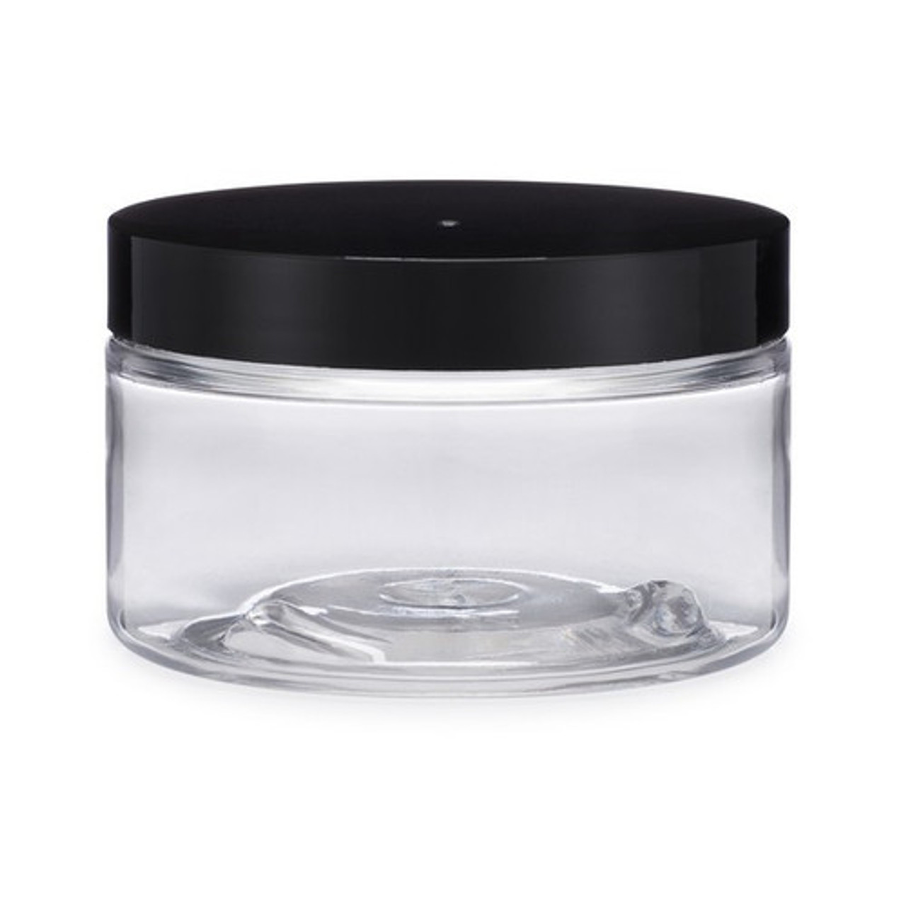 9 oz Clear Glass Jar with Silver Lid