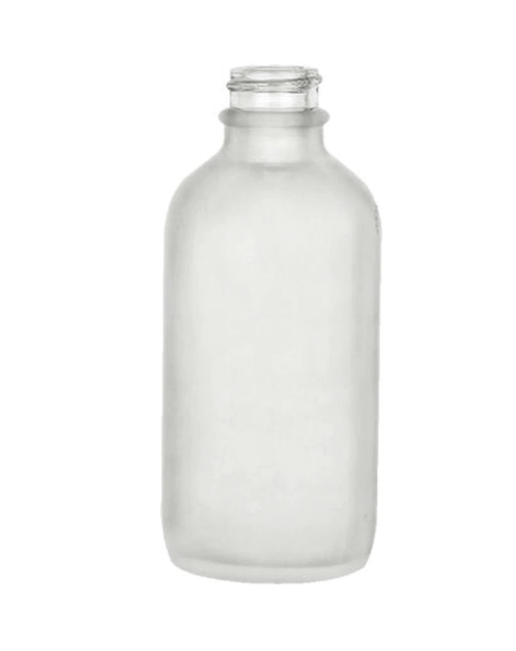 8 oz. Clear Boston Round Glass Bottle, 24mm 24-400