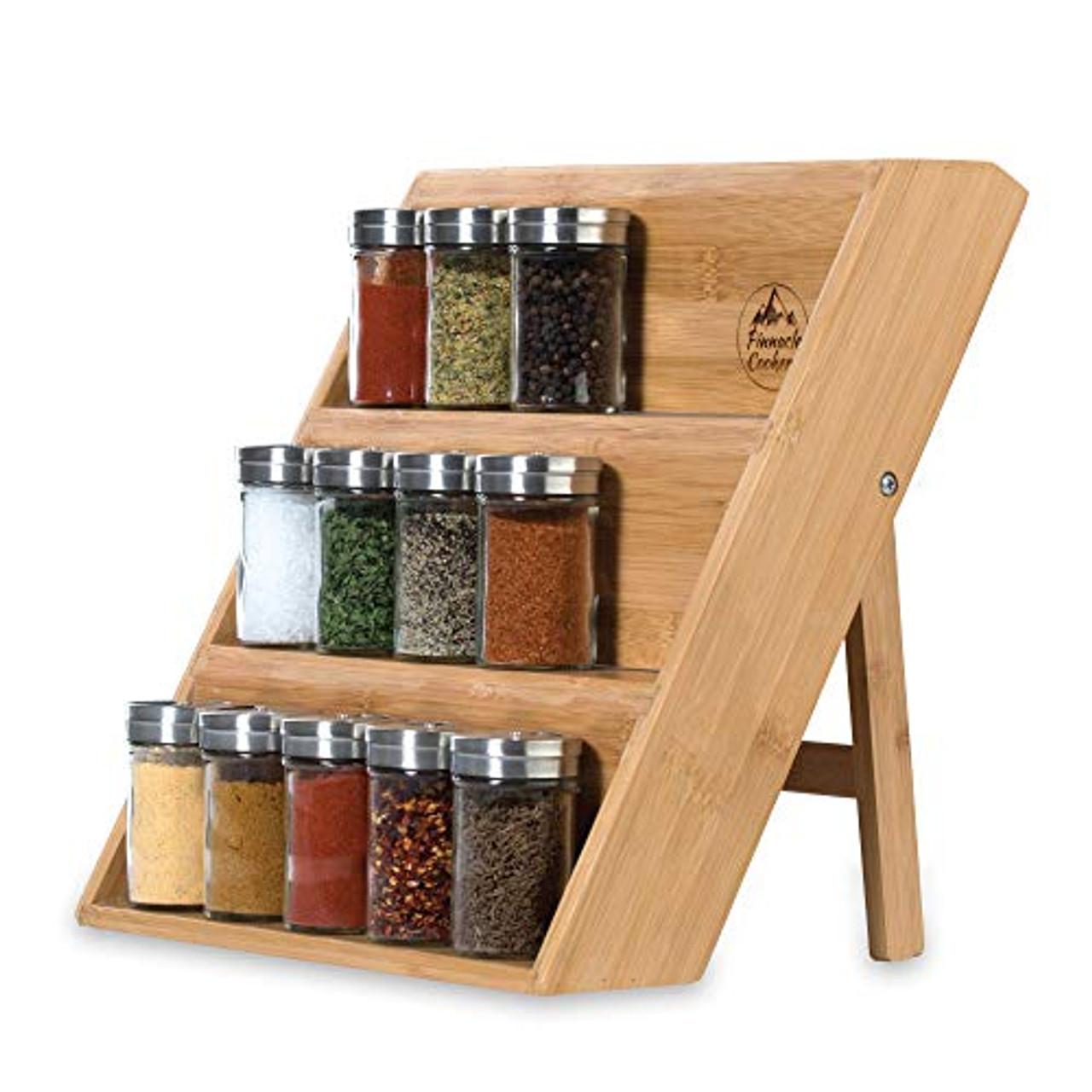 Wall Spice Rack 3 Tiered Acrylic Hanging Under Cabinet Clear kitchen  Organizer