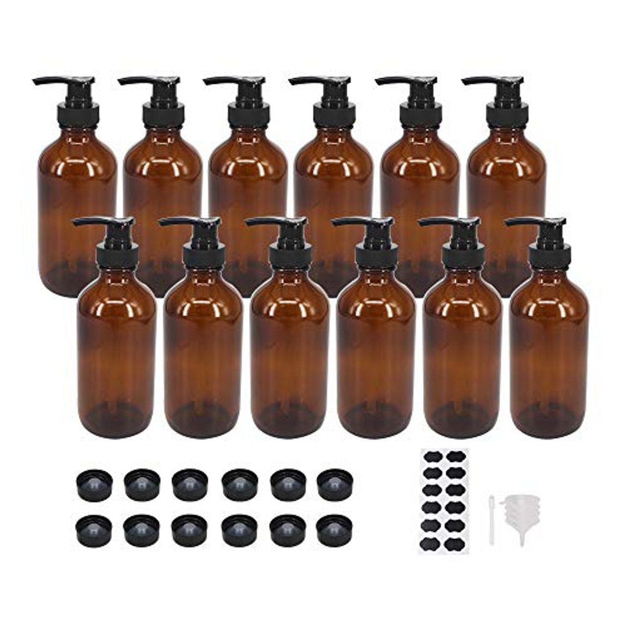 8oz. Apothecary Bottles Set of 12 - Quick Candles