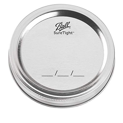 Uxcell 24pcs Wide Mouth Mason Jar Lids – Airtight, Leakproof, Gold Tinplate With Silicone Seal