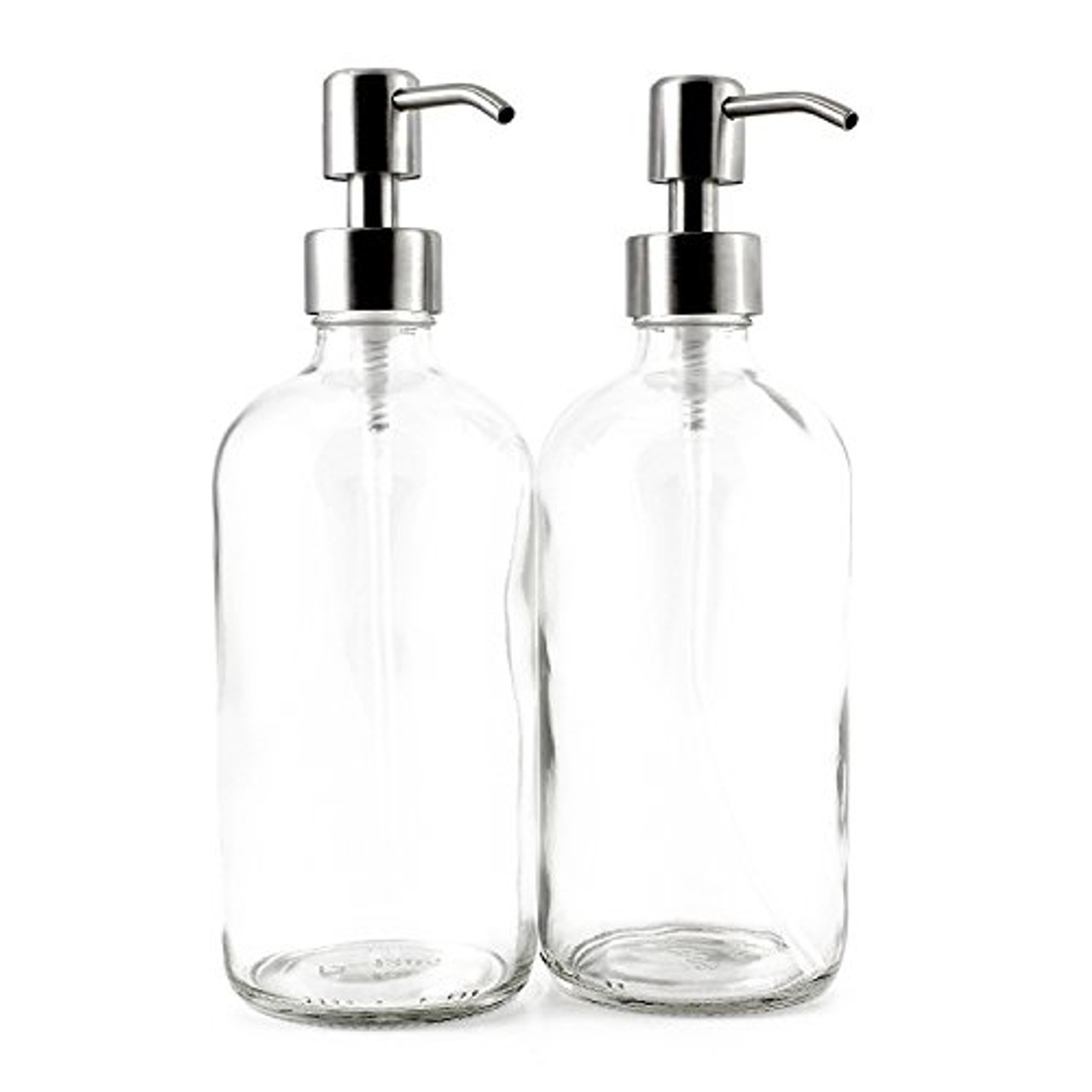 16 oz. Clear Glass Bottle with Pump