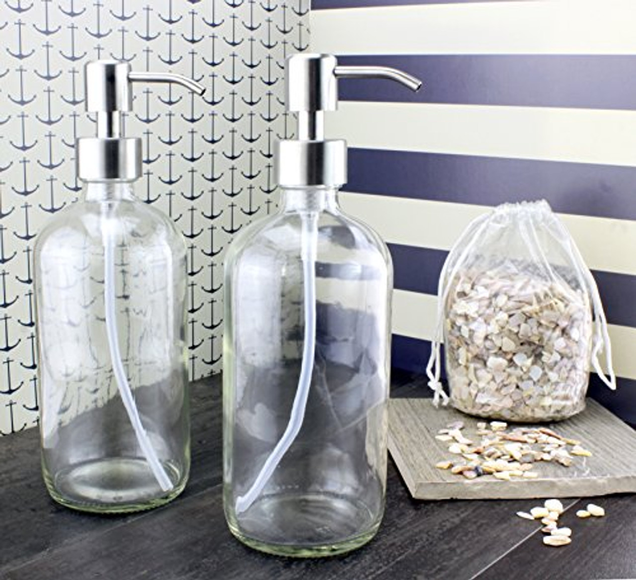 16oz Glass Dish Soap Dispenser - Pop of Modern - Pop Of Modern