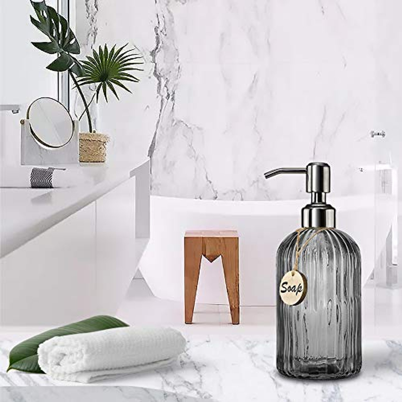 16oz Glass Dish Soap Dispenser - Pop of Modern - Pop Of Modern