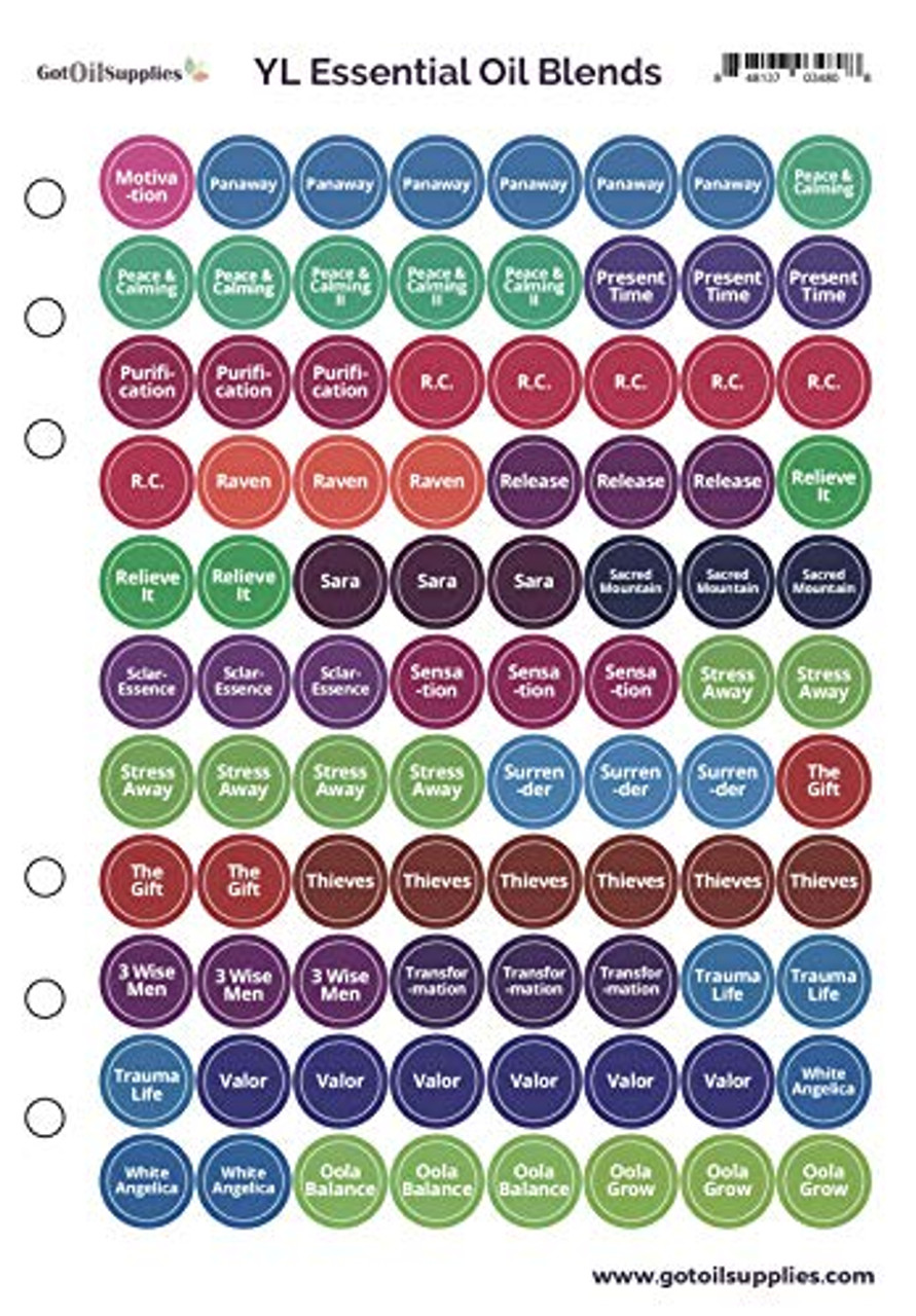 Young Living Essential Oil Labels Bottle Cap Stickers For YL EO Bottles, 7 Sheets 616 Lid young-living-essential-oil-labels-bottle-cap-stickers-for-yl-eo-bottles-7-sheets-616-lid