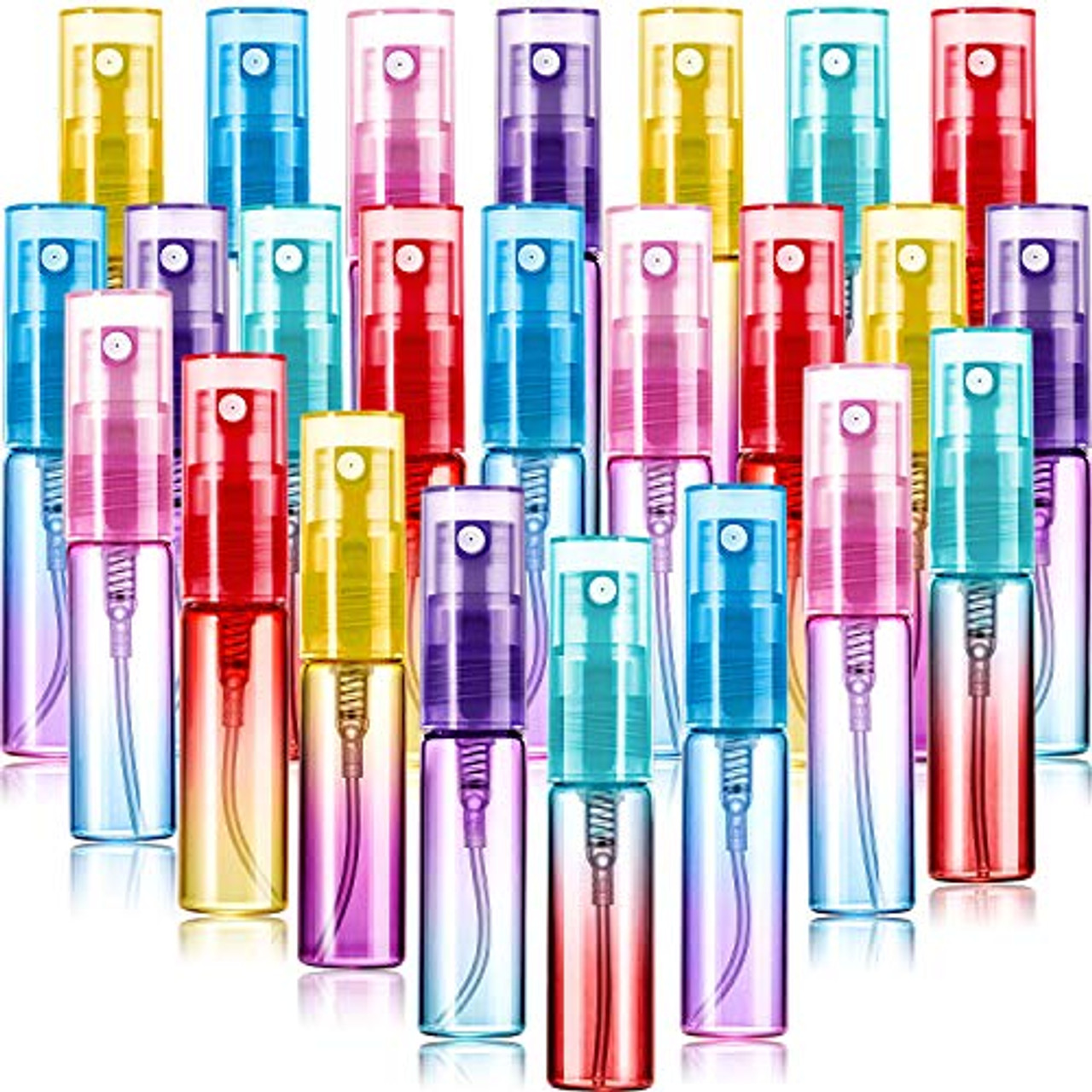Mini Spray Bottle 5ml, Refillable Glass Spray Bottle, Glass Bottle  Atomizer, Perfume Mouthwash Atomizer for Cleaning 5ml Refillable Container  for Cleaning, Travel, Essential Oils, Perfume 60 Pcs, 5ml