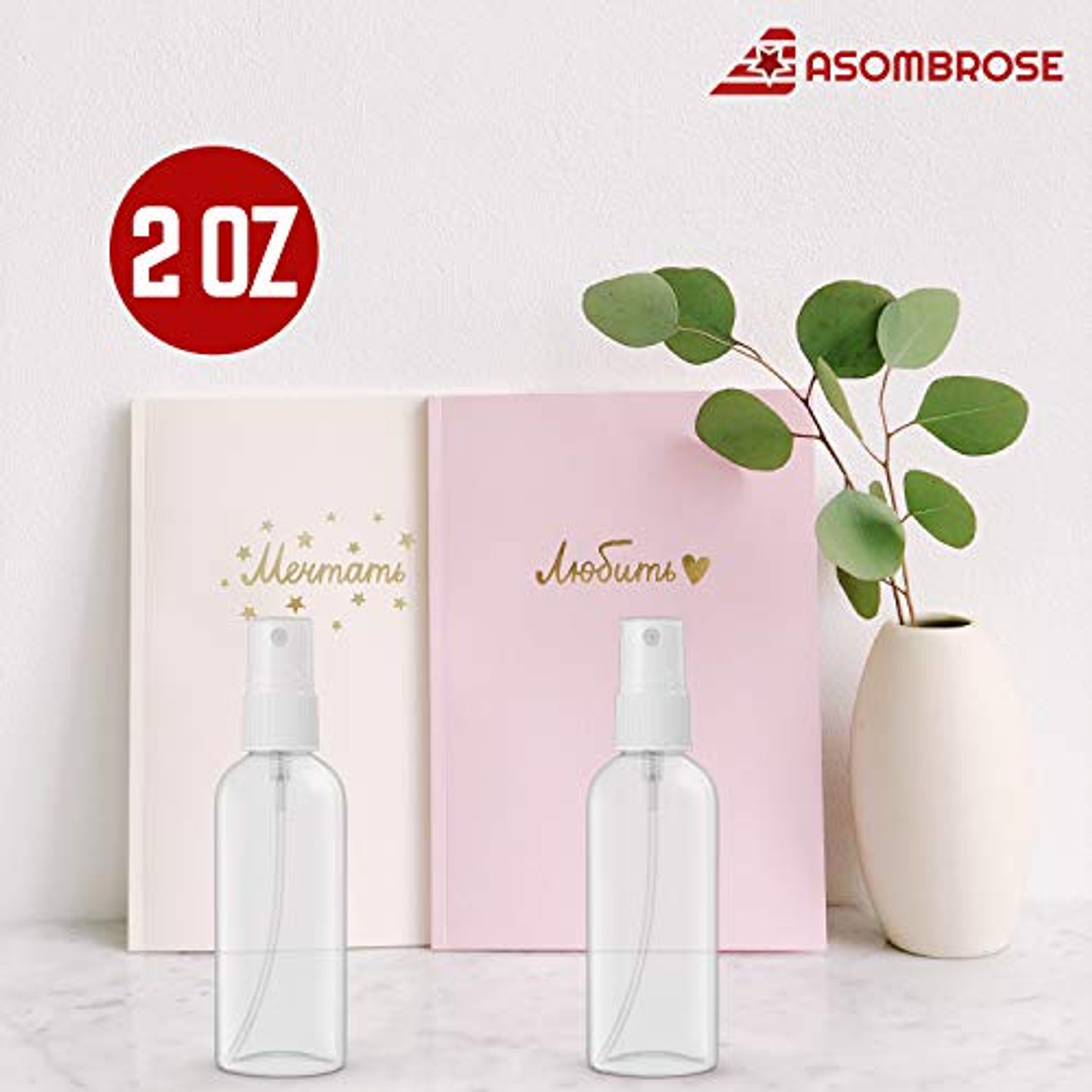 Craft and Party- 12 Pcs 60ml Clear Plastic Travel Size Spray Bottles, Fine  Mist Mini Spray Bottle Refillable.