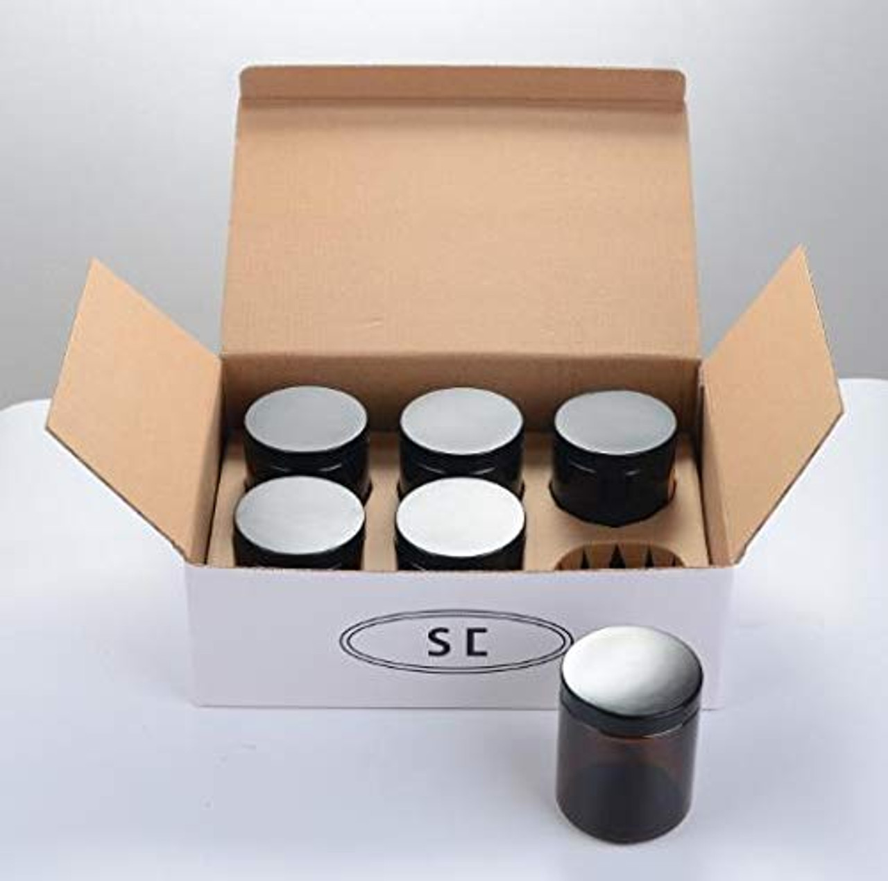 8 oz Square Mason Jar Shipping Box