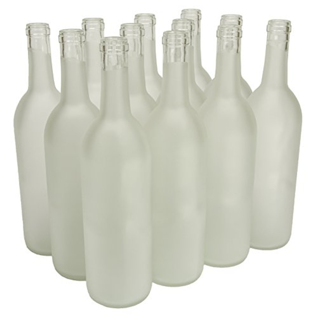 750 ml Clear Glass Nocturne Nordic Liquor Bottle 21.5mm Cork Top Finish  (Case Qty: 12)