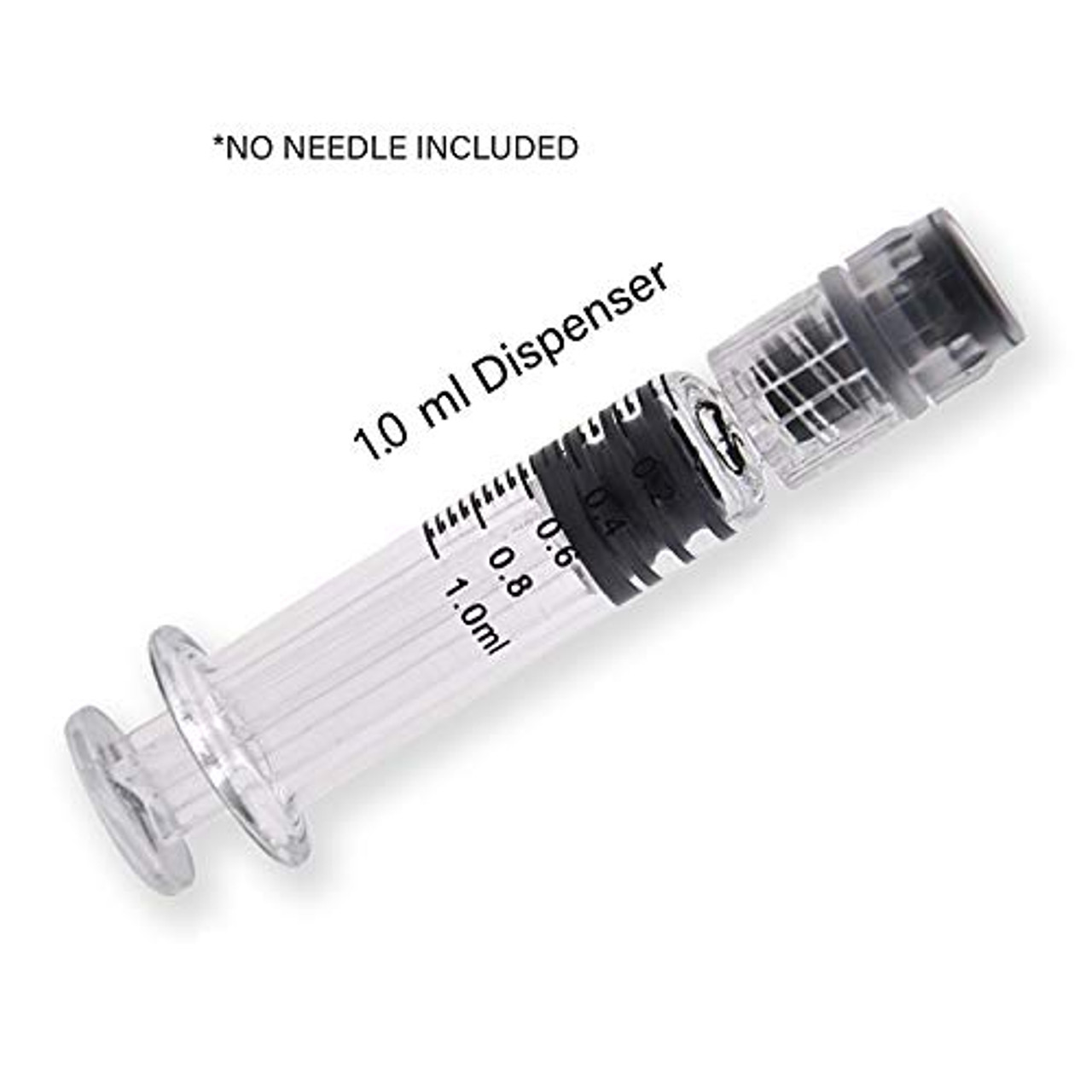 1ml Glass luer Lock Syringe 100 pcs borosillicate Reusable Pyrex Heat  Resistant Tube for lab,Thick