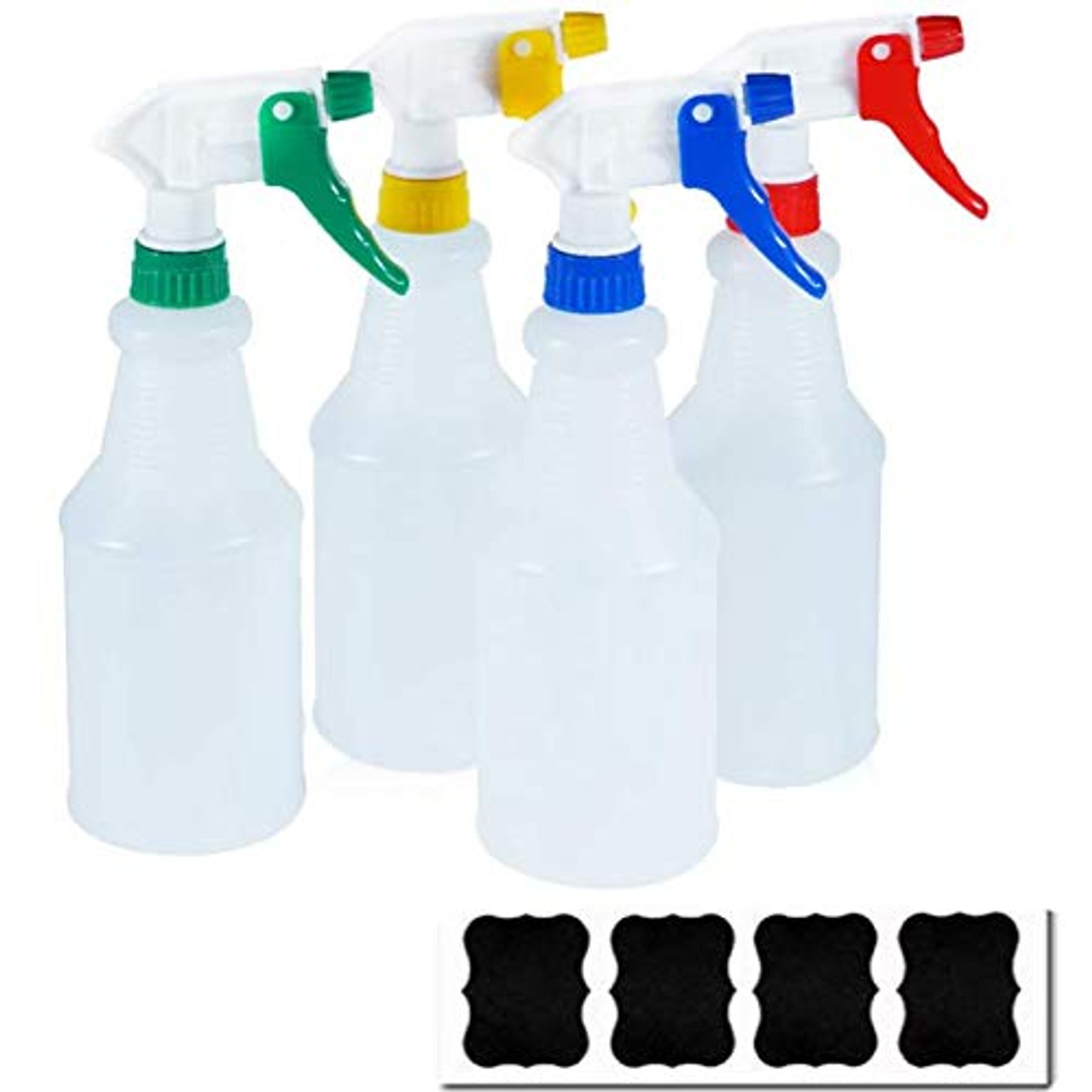 Cosywell Plastic Spray Bottles 750 ml Heavy Duty Spraying Bottle Leak Proof  Mist Water Bottle for Chemical and Cleaning Solutions All-Purpose  Adjustable Head Sprayer 4 Pack