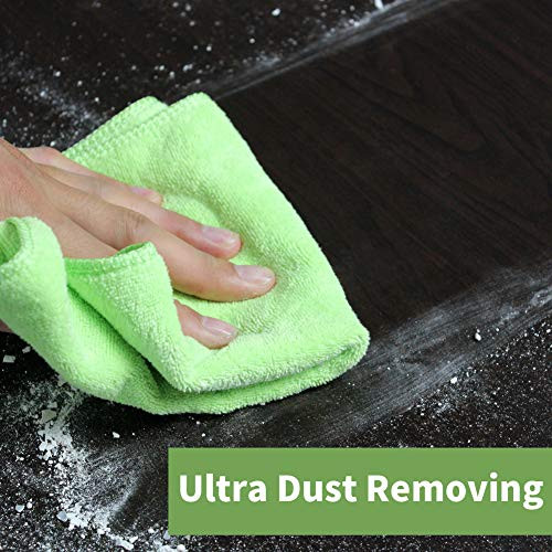 50 Pack Bulk Microfiber Cleaning Cloths - Multi-Color, No Scratch, Polishing & Detailing Towels