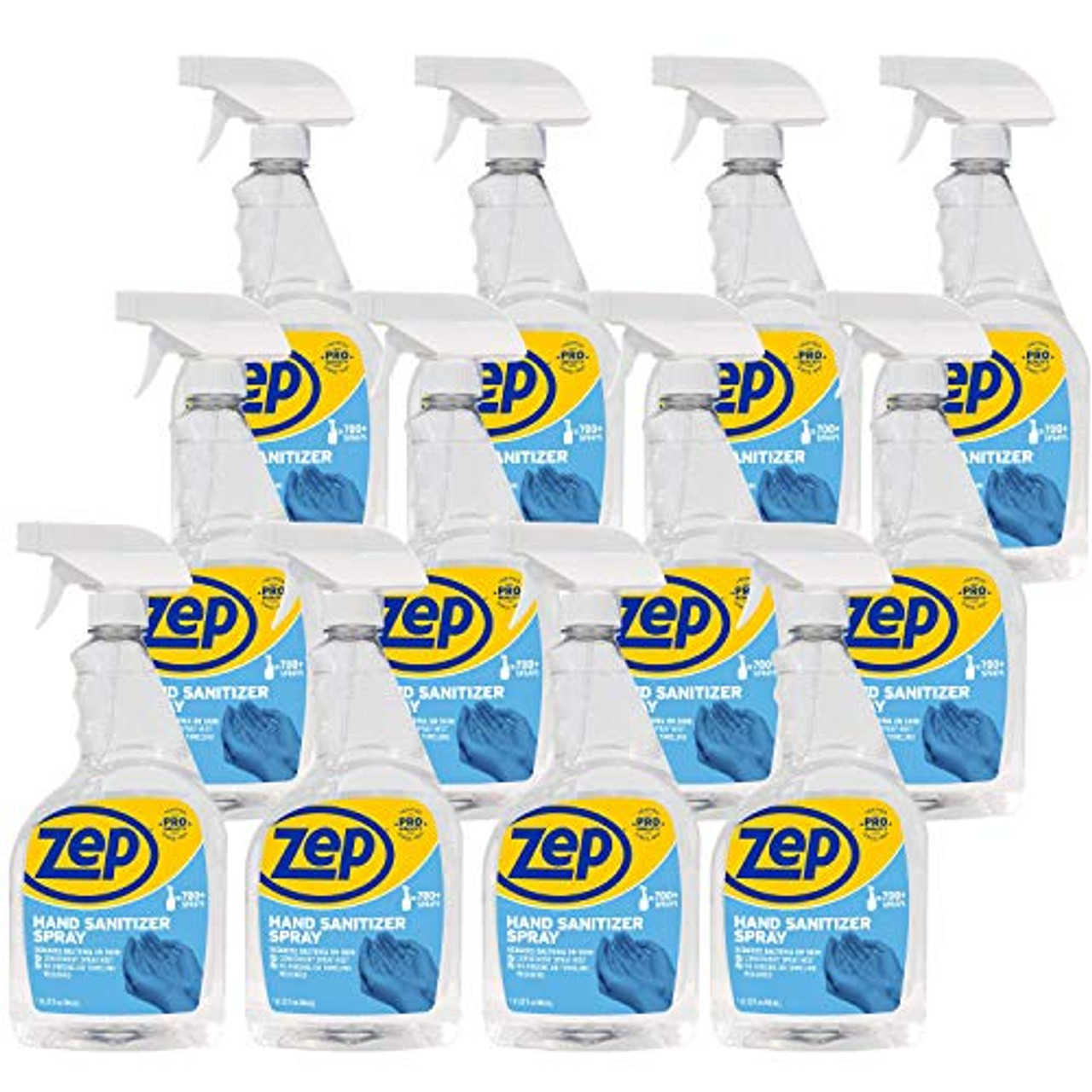 NEW! Zep Hand Sanitizer Spray Ready-to-use 32 oz. R46210 (Case of 12) Made  in USA - FDA and CDC Compliant - 66% alcohol