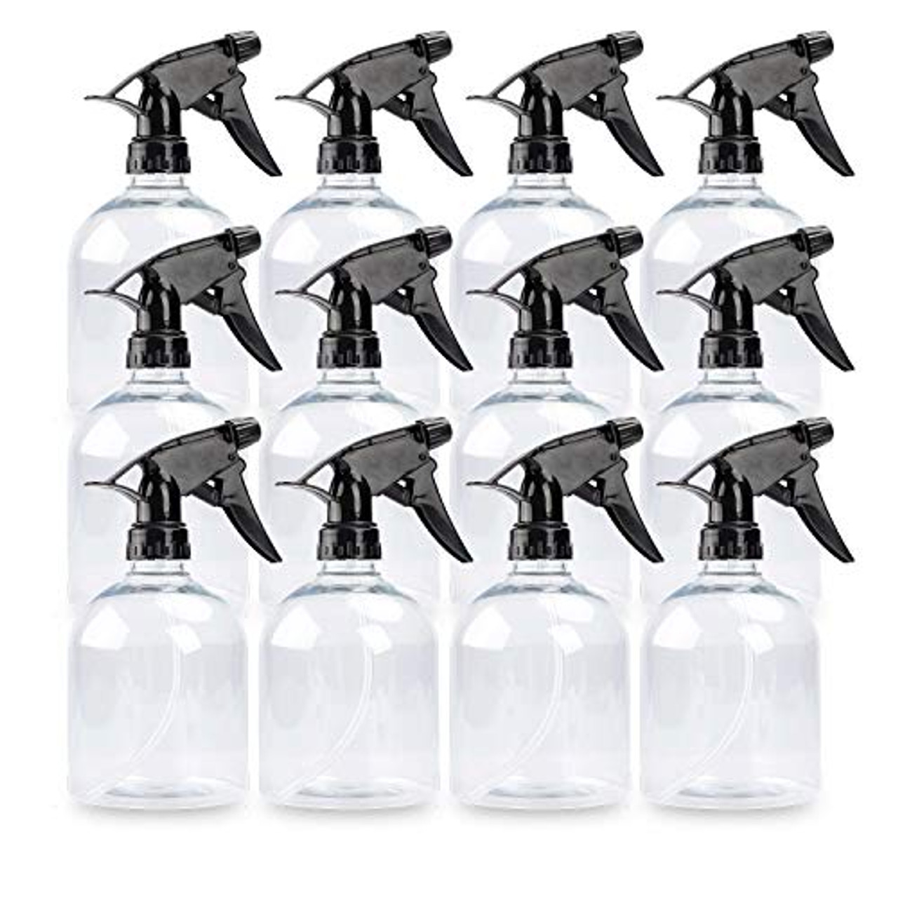 airbee Plastic Spray Bottles 4 Pack 16 Oz for Cleaning Solutions