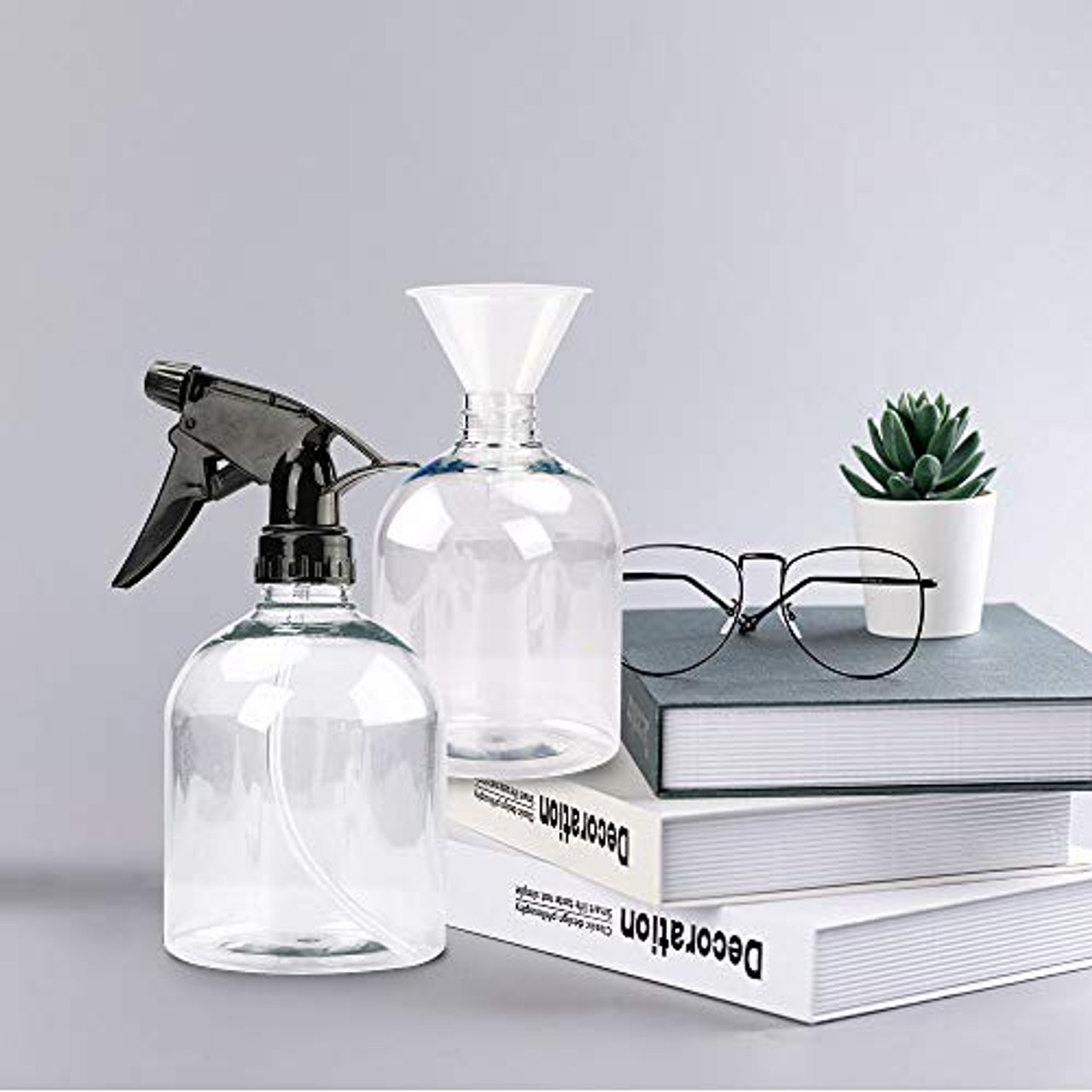 Empty Plastic Spray Bottles for Cleaning Solutions 16 Oz Heavy Duty with  White Pump Head Sprayer Stream for Chemical Water - China Perfume Bottle,  Glass Bottle