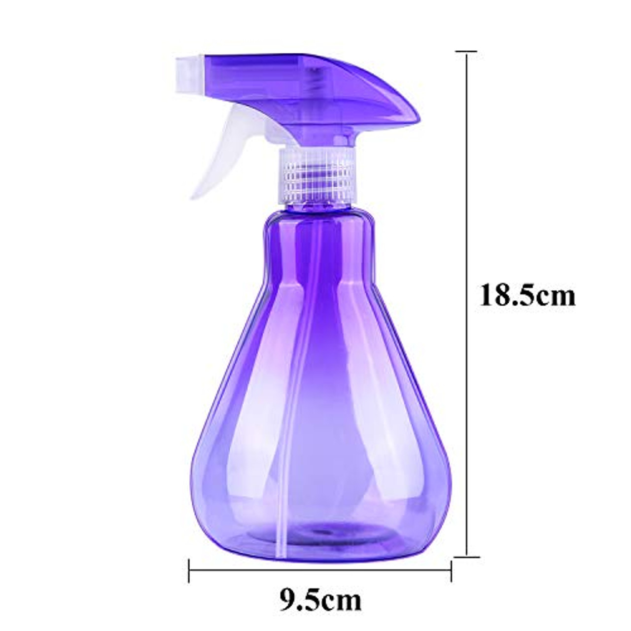 2 Pcs 500 ml/17 oz Empty Plastic Spray Bottles, Water Squirt Bottles,  Refillable Adjustable Mist Sprayer Bottles for Cleaning Solutions, Hair  Misting